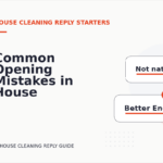 Common Opening Mistakes in House Cleaning Replys