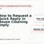 How to Request a Quick Reply in House Cleaning Reply English