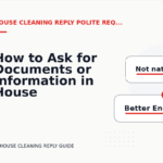 How to Ask for Documents or Information in House Cleaning Reply English