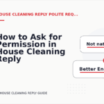How to Ask for Permission in House Cleaning Reply English