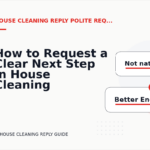 How to Request a Clear Next Step in House Cleaning Reply English