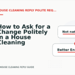 How to Ask for a Change Politely in a House Cleaning Reply