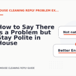 How to Say There Is a Problem but Stay Polite in House Cleaning Reply English