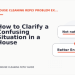 How to Clarify a Confusing Situation in a House Cleaning Reply
