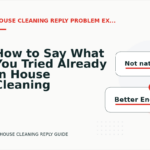 How to Say What You Tried Already in House Cleaning Reply English