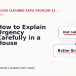 How to Explain Urgency Carefully in a House Cleaning Reply