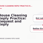 House Cleaning Reply Practice: Request and Reply Examples