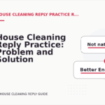 House Cleaning Reply Practice: Problem and Solution Replies