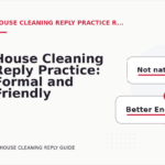 House Cleaning Reply Practice: Formal and Friendly Versions