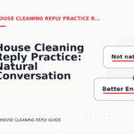 House Cleaning Reply Practice: Natural Conversation Lines