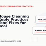 House Cleaning Reply Practice: Tone Fixes for Real Situations