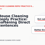 House Cleaning Reply Practice: Softening Direct Sentences